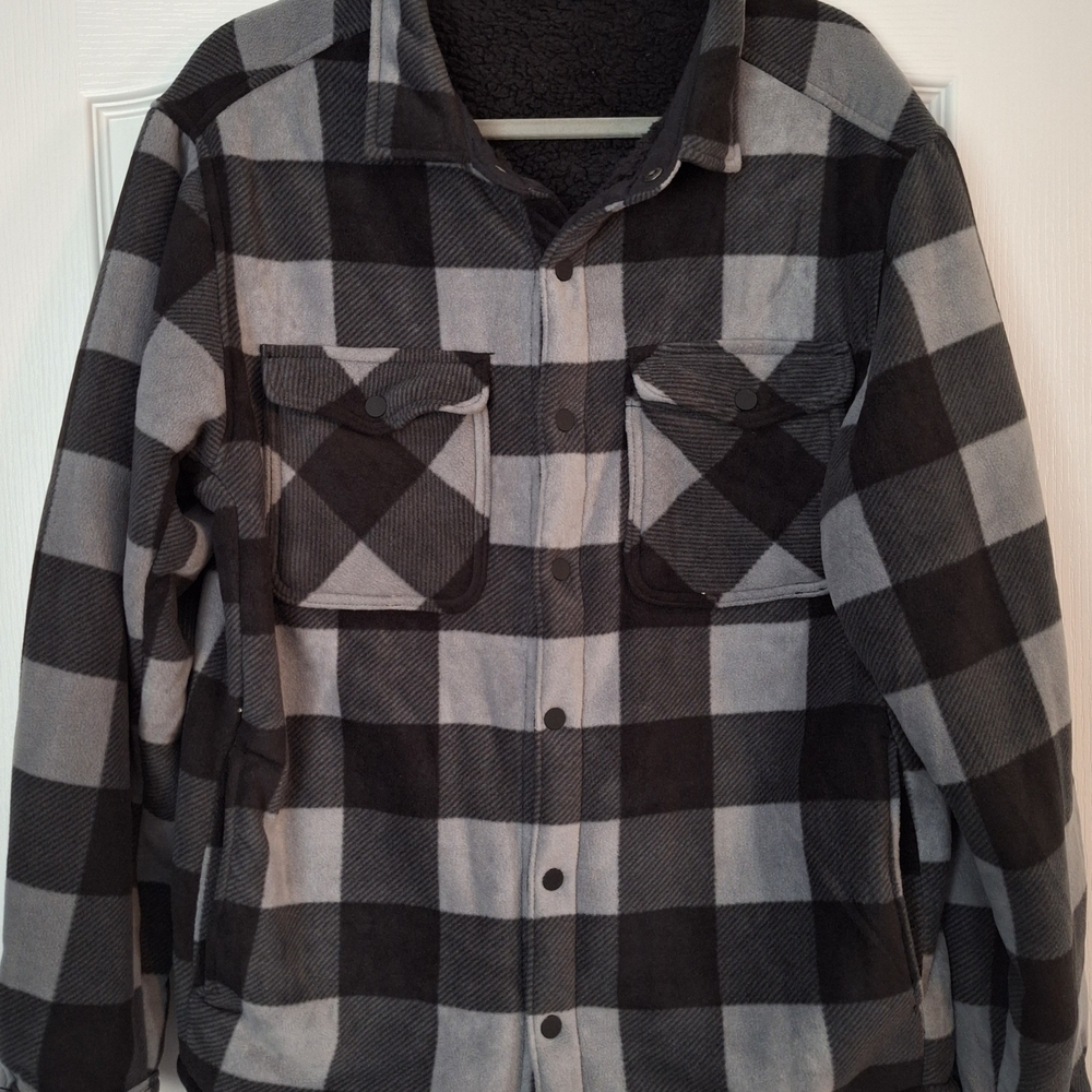 Men's Classic Checkered Shirt Jacket